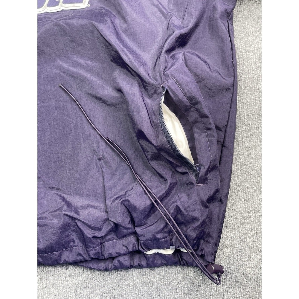 Vintage Y2K Champion Kansas State Pullover Men's XXL V Neck Windbreaker Lined - Picture 9 of 9